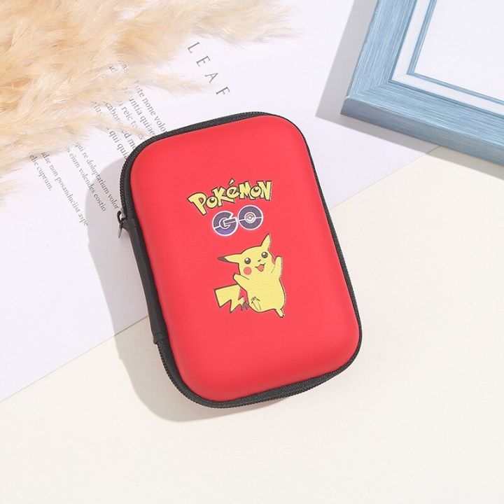 ที่เก็บการ์ดโปเกม่อนมีซิป55ช่องใส่อัลบั้มกระเป๋าเงิน-pikachu-กล่องเก็บการ์ดเกมสไตล์อังกฤษสเปน
