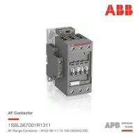 ABB AF52-30-11-13 53A 22kW คอนแทคเตอร์ 100-250VAC/DC, ABB AF Range Contractor  1NO+1NC