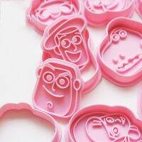 Toys Cartoon Cookie Mould Butter Cookie Fondant Pastry Cookie Plastic Press Cookie Cutter Biscuit Mold for Fondant Cake Decor Bread Cake  Cookie Acces