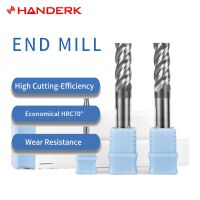 HANDERK CNC Milling Cutter 6mm Carbide End Mill Extra Long Roughing Cuttter สําหรับเหล็กโลหะ