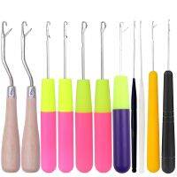 ● Nonvor Latch Crochet Hook Hair Weave Crochet Needle Wigs Knitting Hair Extensions Styling Carpets Repair Tools Braid Craft