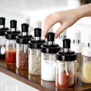 SET 3 HŨ HŨ ĐỰNG GIA VỊ THUỶ TINH KÈM THÌA Với bộ đựng gia vị nhỏ xinh này