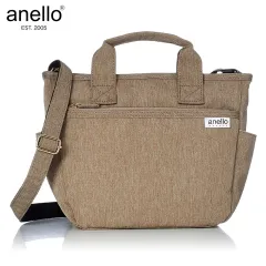 anello heather poly canvas Boston 2WAY shoulder bag AT-C1224 GY gray ｜  DOKODEMO