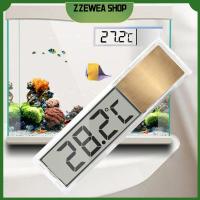 ZZEWEA SHOP เครื่องวัดอุณหภูมิในตู้ปลาเทอร์โมมิเตอร์ตู้ปลาอิเล็กทรอนิกส์อุณหภูมิน้ำตู้ปลาแบบมืออาชีพ2ชิ้นเกจวัดอุณหภูมิ LCD