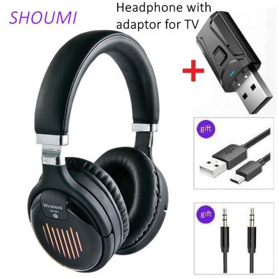 Wireless Headphone Folded Stereo Headset USB Bluetooth 5 Adaptor Noise Reduction Earphone with Mic for Xiaomi Samsung TV Mobile