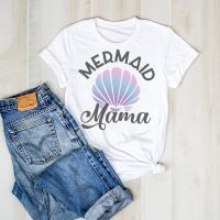 Print Mom Mermaid Mother Graphic T Clothes Tee Tshirt Shirt Clothing Gildan