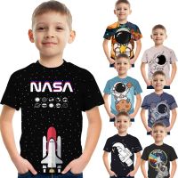 NASA T-shirt  for  Kids  Boys and Girls  Rocket Tees New Fashion