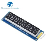 TZT 74HC595 CWG 8-Digit 8-Digit 8bit โมดูลควบคุมหน้าจอหลอดดิจิตอลสีแดง3 IO สำหรับไดรเวอร์ Arduino 595ชิ้นส่วนวงจรไฟฟ้า