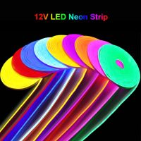 12V LED Neon Strip 1M 2M 3M 4M 5M SMD 2835 120LEDs/M Flexible Rope Tube Waterproof For Home Decoration