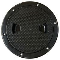 [COD] yacht handhole black nylon 4 inch/6 inch/8 inch fan-shaped deck plate with dots