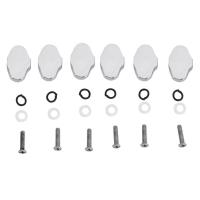 6 Pcs Chrome Metal Guitar Tuning Pegs keys Tuners Machine Heads replacement Buttons knobs Handle