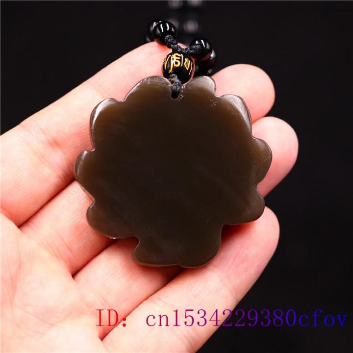 brown-jade-nine-tailed-fox-pendant-amulet-carved-jadeite-natural-women-chinese-gifts-charm-necklace-jewelry-fashion-gemstone