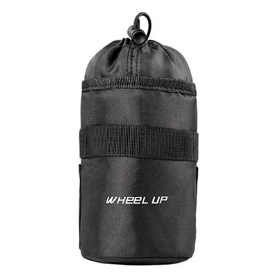 WHeeL UP Bike Handlebar Stem Kettle Bag Bicycle Insulated Water Bottle Storage Pouch Three-Point Magic Sticker Fixed Stable