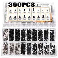 【CC】✥☒  M2.5 360pcs Black/Silvery  Notebook Screws Flat with Screwdriver for Screw