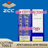 จัดส่งฟรี ZCC CT แบรนด์เพชร CNC ใบมีดโลหะผสม APKT160416-APM YB9320 YBM253 YBD152 YBS203