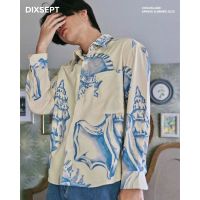 [ DIXSEPT ] Shell Shirt - เสื้อเชิ้ตแขนยาวพิมพ์ลายหอย