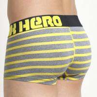 5pcs Pink Heroes High-Quality Cotton Underwear Men Boxer Shorts Classic Striped Male Underpants Comfortable U-bag