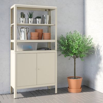 Shelving unit with cabinet  size 80x37x161 cm.