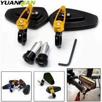 universal Motorcycle Bar End rearview Mirrors 7/8 for yamaha YZF R125 R15 R25 r 125 15 25 mt-07 mt-09 mt 07 09 MT-09 FZ07 FZ09