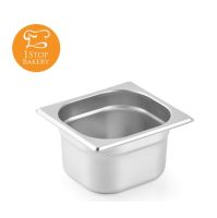 Stainless Steel Service Pan GN 1/6x150 mm.dim 176x162x150 mm /ถาดสแตนเลส