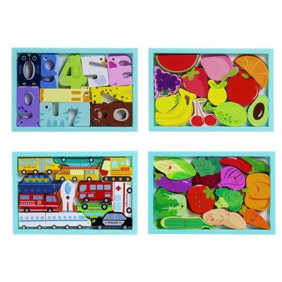 Animal Puzzle Toddler Animals Shape 3D Puzzle Toys for Kids Travel Airplane Baby Wooden Puzzles Early Learning Preschool Educational Toys Gifts for Toddlers generous