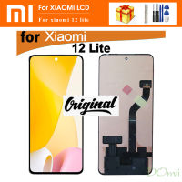 100% อะไหล่ Xiaomi LCD 6.55นิ้วของแท้12 Lite Mi 12 Lite หน้าจอสัมผัส Mi12 Lite อะไหล่ดิสเพลย์ Amoled 2203129G