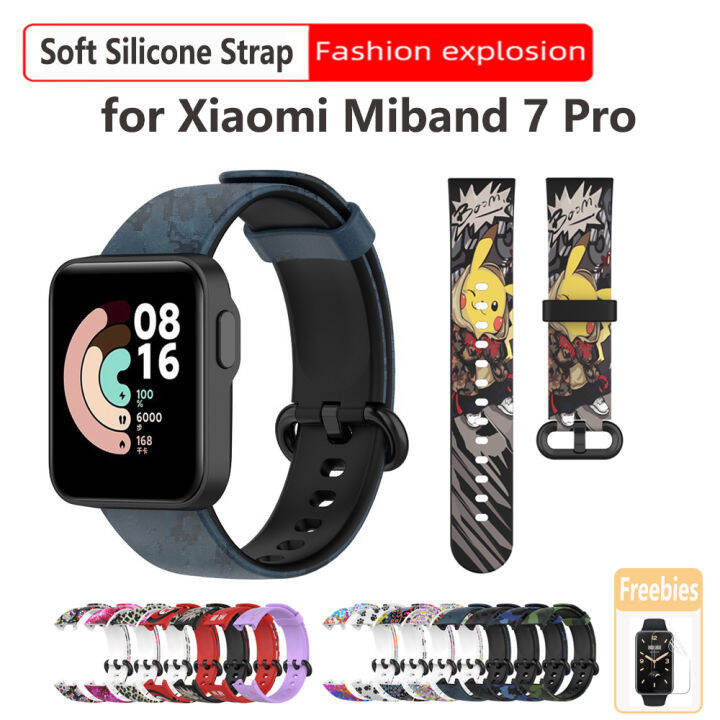 สายสำหรับ Xiaomi Miband 7 Pro,สายซิลิโคนนิ่มสำรองสายสำหรับ Mi Band 7 ...