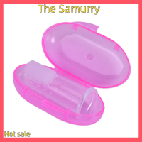 Samurry ✨Hot Sale✨ Car YUE YUP แปรงสีฟันซิลิโคนนิ่มสำหรับสวมนิ้วเพื่อทำความสะอาดฟันสุนัขและแมวด้วยกล่อง