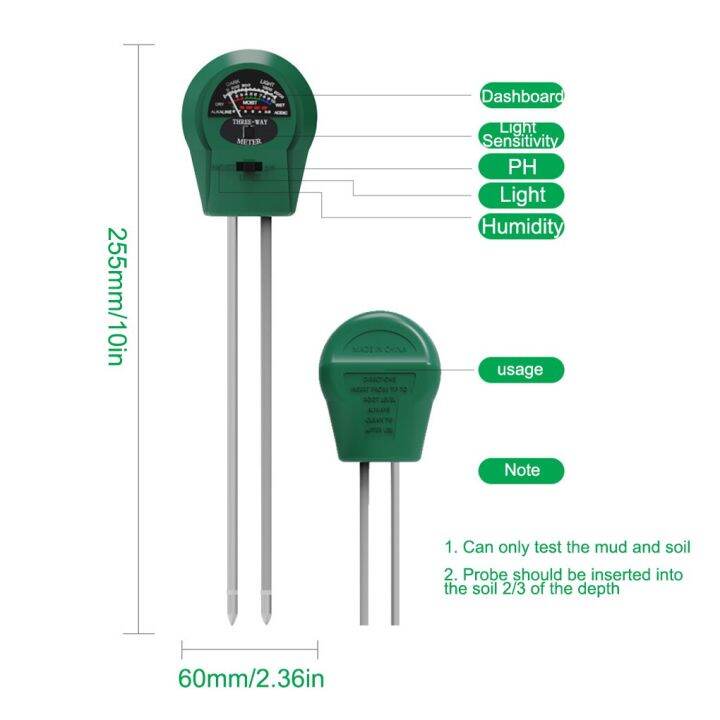 เครื่องทดสอบแสงแดด-alat-pengukur-ph-tanah-คุณภาพสูงสวนดอกไม้ความชื้นในดินพืชเครื่องวัดเซ็นเซอร์จอภาพ-ph-ความชื้นเป็นกรด