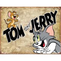 Wall Décor tin sign spot stocks Tom &amp; Jerry Retro Panels -，size：20X 30cm