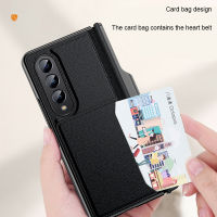 2023FashionCard กระเป๋ายึด2 In 1ซองหนังสำหรับ S Amsung G Alaxy Z พับ3 4 5กรัมด้านปากกาสล็อตออกแบบกรณีศัพท์ทั้งหมดรวมปกแม่เหล็ก