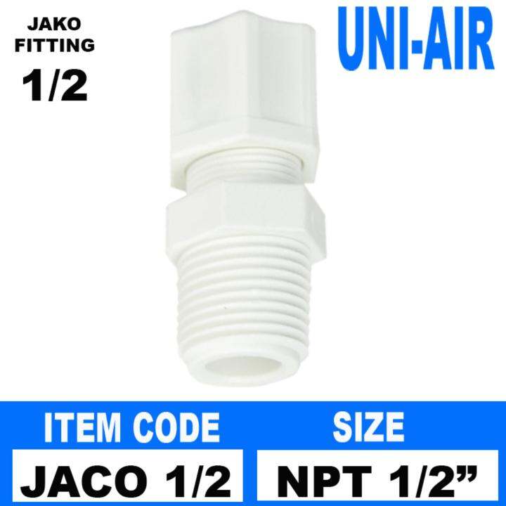 UniAir JACO FITTINGS / Water Filling Station Fittings 1/2 inch OD Tube