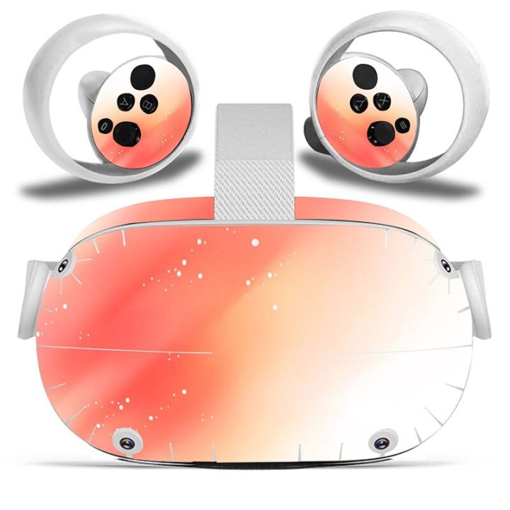 (MQ รูปแบบใหม่) สำหรับชุดหูฟัง Oculus Quest 2เข้ากันได้สติ๊กเกอร์ตกแต่งความเป็นจริงเสมือน VR ผิว # TN-OQVR2-0253กรอบและที่คลุม
