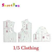 【CC】♈♕┇  1:5 Fashion Design Ruler 1/5 Clothing Prototype School Student Teching Blouse Templete