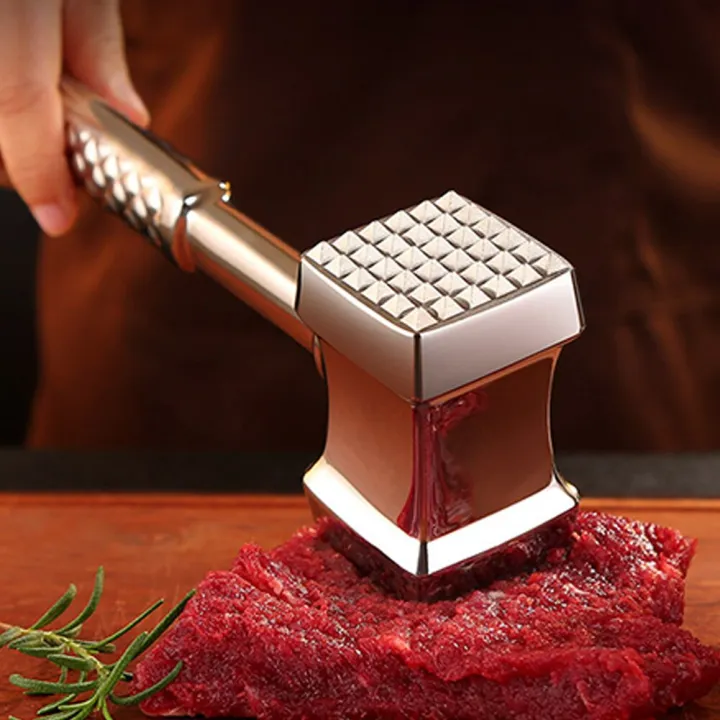 Meat Tenderizer 304 Stainless Steel Heavy Duty Hammer Mallet Anti