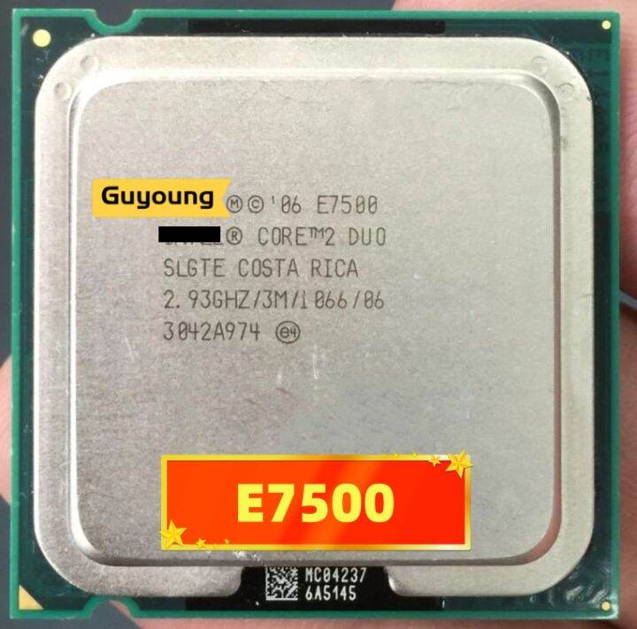 Core 2 Duo E7500 E 7500 Processor 2.93GHz 3M 1066MHz Desktop LGA775 CPU ...