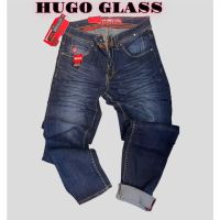 CODhuanglan212 Hugo glass emblem Long emblem Mens slimfit jeans