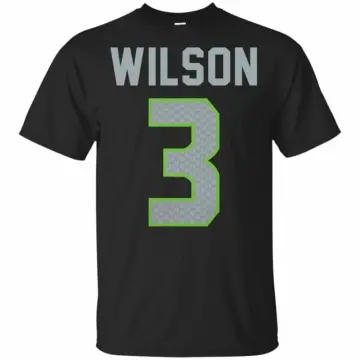 Men's Russell Wilson Jersey Print Scrub Top