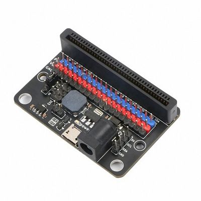 For Micro:Bit Expansion Board to 5V Power Supply IO Improvement Board Replacement Spare Parts Accessories MicroBit Adapter Board with Onboard Passive Buzzer