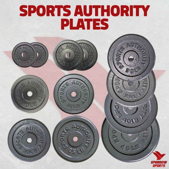 30LBS (1 Piece) Sturdy Iron Sports Authority Plates for Barbells