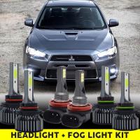 ไฟหน้า led 08-15 และหลอดไฟตัดหมอก สําหรับ mitsubishi lancer Accessories