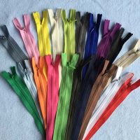 ↂ 8pcs 3 Long 28cm 35cm 40cm 45cm 50cm 55cm 60cm Black White Grey Beige Blue Red Green Invisible Zippers DIY Nylon Coil Zipper