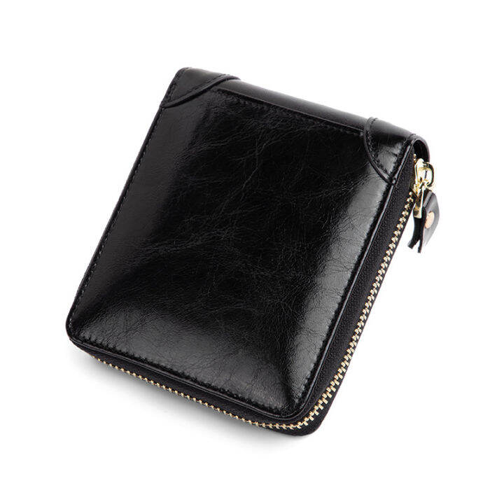 top-smart-king-new-for-women-rfid-short-wallet-genuine-cow-leather-zipper-coin-bag-purse-fashion-multifunction-clutch-bag