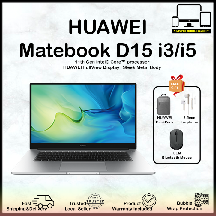 HUAWEI Matebook D15 i3 / i5 | 11th Gen Intel® Core™ processor | HUAWEI ...
