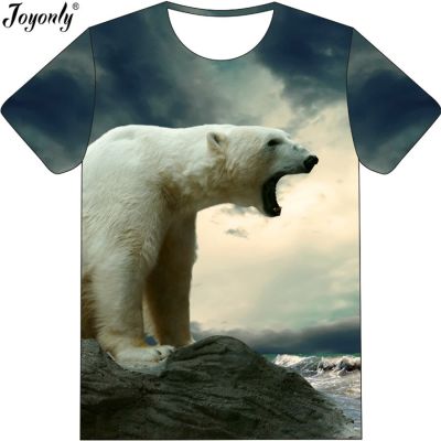 Joyonly Boys Girls 3D T Shirt White Bear Galaxy Sea Printed Funny Tees Brand T-Shirt New 2019 Summer Children Cool Clothing Tee