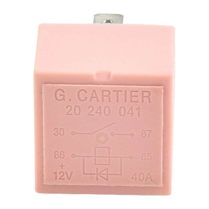 12V 4Pin Pink Relay For Nissan Pirmastar For Vauxhall Vivaro Relay 40A