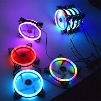 120mm PC Computer Case Fan Cooling Cooler Adjustable RGB Led 12V Mute Ventilador PWM RGB Case Fans Adjust Speed For Computer