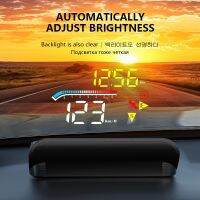 OBDHUD M17 OBD2 Hud GPS Digital Car Speed Time Windshield Projector Smart Water Temperature Auto Warning Head Up Display