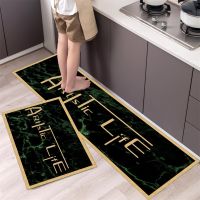 【YF】 Kitchen Mat Bathroom Carpet Floor Washable Anti Slip Entrance DoorMat Bedroom Living Room Long Bedside Area Hallway Soft Rug