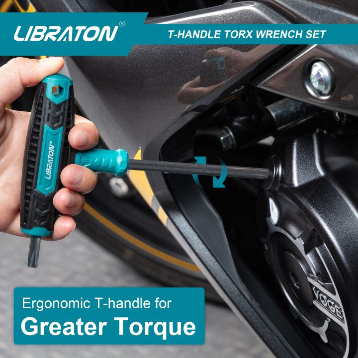 libraton-7pcs-t-handle-torx-key-set-t-handle-wrench-set-two-tip-design-t10-t40-suitable-for-torx-screws-auto-bike-repair-tool